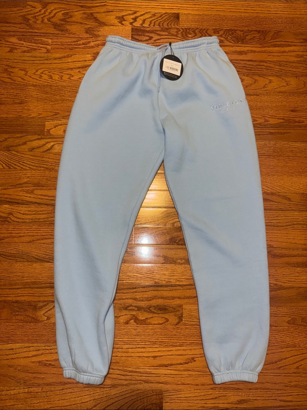 NWT White Fox baby blue sweatpants